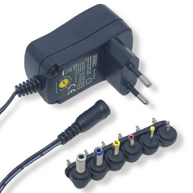 GBC POWER MINI 7-6 - Alimentatore a Tensione Variabile 7,2W | Da 3V a 12V