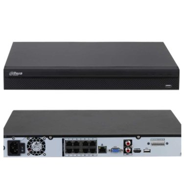 Dahua NVR4208-8P-4KS3 Network Video Recorder | 8 Canali POE | 4K/8MPx H.265 | VGA / HDMI 2 HD
