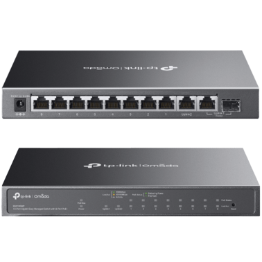 Omada ES210GMP Easy Managed 10 Porte Gigabit con 8 porte PoE+