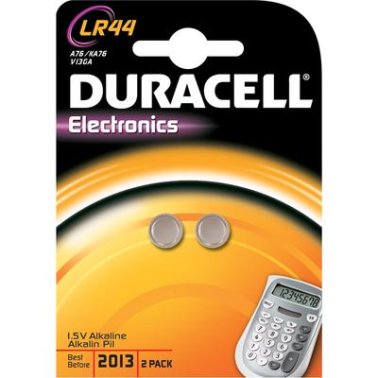 Batteria DURACELL LR44 - Confezione 2 pezzi