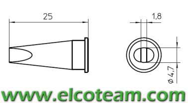 LHTD  Punta Weller per Stili 150W