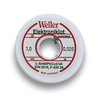 Weller L60 / 40-25 1mm Wire Solder Tin - 25 grams