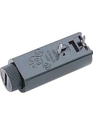 Portafusibile 5x20mm da circuito stampato orizzontale con innesto a baionetta Stelvio PTF/50