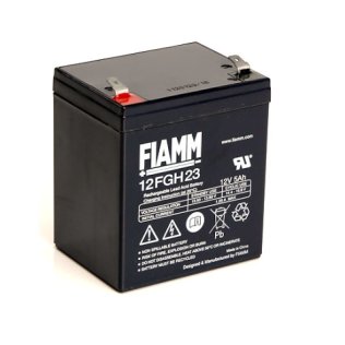 Fiamm 12FGH23 Lead acid 12V 5Ah battery with high discharge current