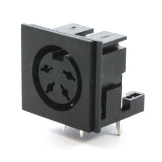 DIN 4-pole 90 ° female connector