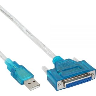 InLine 33397I USB Port Adapter Parallel 25-pin printer