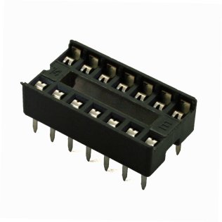 DIL DIP14 socket 7 + 7 pitch 2.54 mm - 7.62 mm