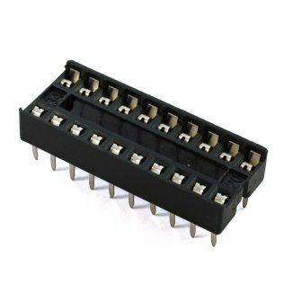 DIL DIP20 socket 10 + 10 pitch 2.54 mm - 7.62 mm