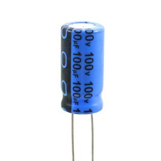 100uF Electrolytic Capacitor 100 Volt 85 ° C Jianghai 10x20 Taped