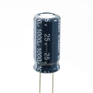 Electrolytic Capacitor 1000uF 25 Volt 105 ° C Jianghai 10x20