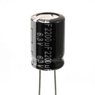Electrolytic Condenser 2200uF 6.3V 105 ° C