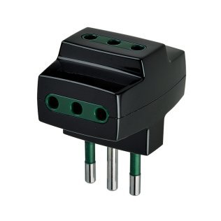 Multiple adapter for Italian plug 10A with 3 sockets 10A Vimar 00320