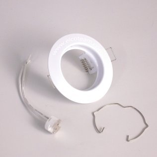 White round lamp ring nut for MR16 lamps