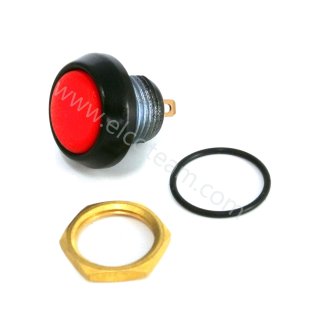 IP67 watertight button Normally Open red color