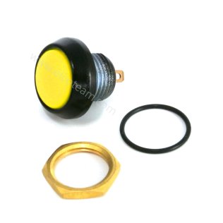 IP67 watertight button Normally Open yellow color