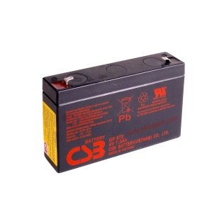 CSB GP672 6V 7.2Ah sealed lead-acid battery