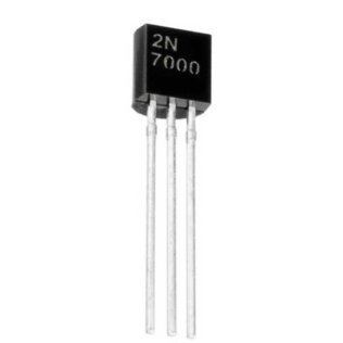 2N7000 Mosfet Channel N 60V 200mA 1.2 Ohm TO-92