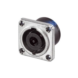 Neutrik NL8MPR 8-pole panel Speakon connector with square flange