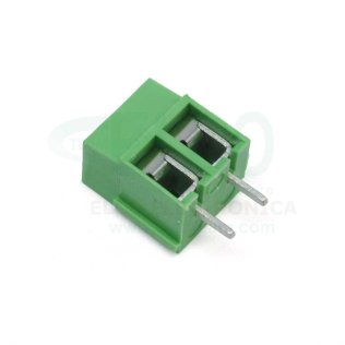 2-pole 5mm pitch PCB terminal block, height 12.5mm Tianli TL202V-02P