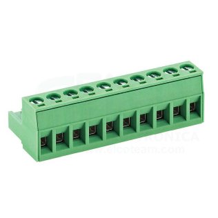 Female terminal block 10 poles 5mm pitch Tianli TLPS-200V-10P