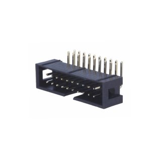 Male connector 20 pole Horizontal 90 ° from PCB pitch 2.54 mm for IDC sockets