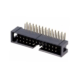 Male connector 26 poles Horizontal 90 ° from PCB pitch 2.54 mm for IDC sockets