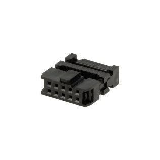 Connector IDC Female 10 poles pitch 2.54 mm for Flat Cable