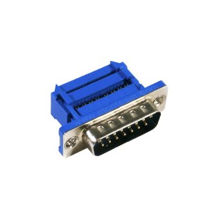 15-pin Male D-Sub Connector for Flat Cable Connfly DS1036-15MPU2PX