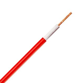 Unipolar Flexible Cable with 1 mm² strands in Red Copper Double Insulation. Red PVC sheath