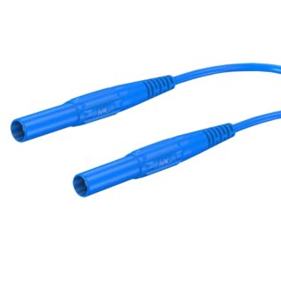 Banana-Banana Safety Cable 4mm L = 150cm Blue Multi-Contact XMF-414