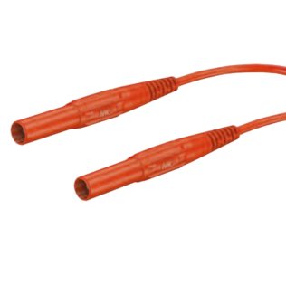 Banana-Banana Safety Cable 4mm L = 100cm Red Multi-Contact XMF-414