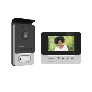 Philips WelcomEye Compact Kit 2 Wire Video Intercom with 4.3 "Internal Monitor and External Push Button Panel