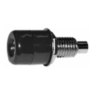 Black panel bushing for 4mm Banana connectors