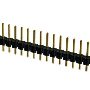 Pin Strip 40 Pole single row pitch 2.54mm Height 11.5mm Amtek PH1S25-140