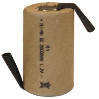 Rechargeable battery Ni-MH SC 1.2 Volt 2000mAh Cardboard