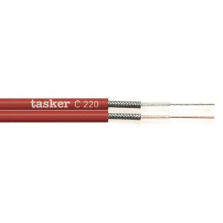 Cavo Piattina audio schermata 2x0,25 Tasker C220 Rosso