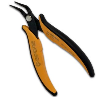 Piergiacomi PNB2015 Long Pliers with 45 ° Bent Jaws and Knurled Points 1,2x1 mm