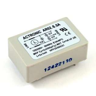 Actronic AR02.6.5A EMI Filter for 6.5 Ampere PCBs