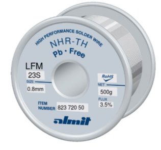 Almit 82363050 Tin Alloy Wire SC Flux REM1 diameter 0,5mm 500 grams