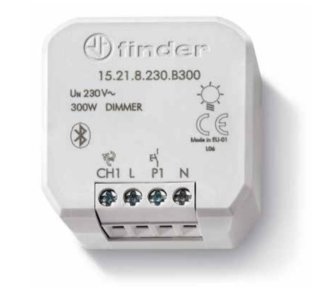 Built-in Bluetooth dimmer with 1 output 300 Watt Finder YESLY 15.21.8.230.B300