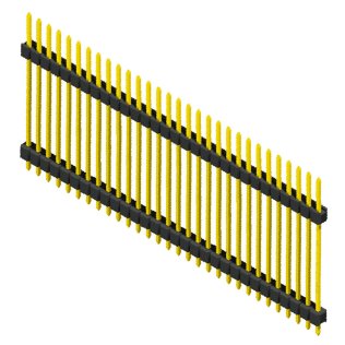 Pin Strip 40 Pole single row pitch 2.54mm Height 11.5mm Amtek PH1S25-140