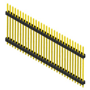 Pin Strip 40 Poli doppia plastica singola fila passo 2,54mm Altezza 36mm