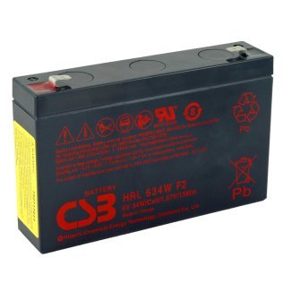 CSB HRL 634W F2 Batteria Ricaricabile 6V 34W