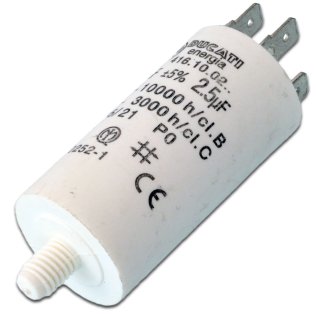 Electrolytic Capacitor 1uF 350V 85 ° C Samwha 6,5x12 mm