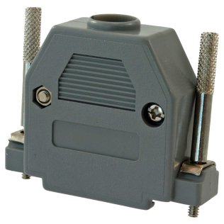 Cover for 9-pin D-Sub connector shielded with long screws