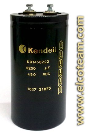 Condensatore elettrolitico Kendeil 2.200µF 450VDC 