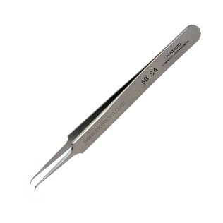 Piergiacomi 5BSA Spring Tweezers with very thin and curved tips