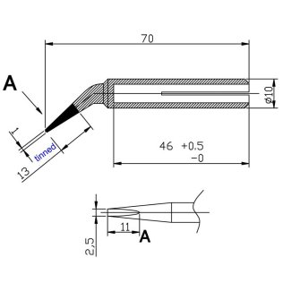 EWIG MR25 2.5 mm screwdriver tip for TRM80 soldering iron