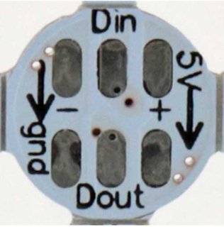 Modulo LED indirizzabile ARGB 10x10mm WS2812B 5VDC SMD 5050