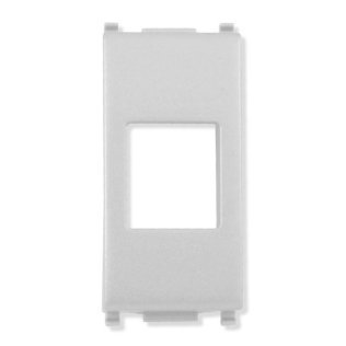 Kesystone Adapter Plate for RJ45 Sockets for Vimar Plana White